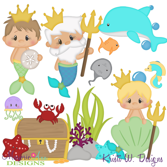 Ocean Friends 2 SVG Cutting Files Includes Clipart - Click Image to Close